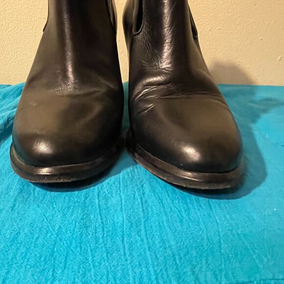 Rag & Bone Grove Black Leather Ankle Booties with Leather Sole Womens Size 38 - Picture 6 of 9